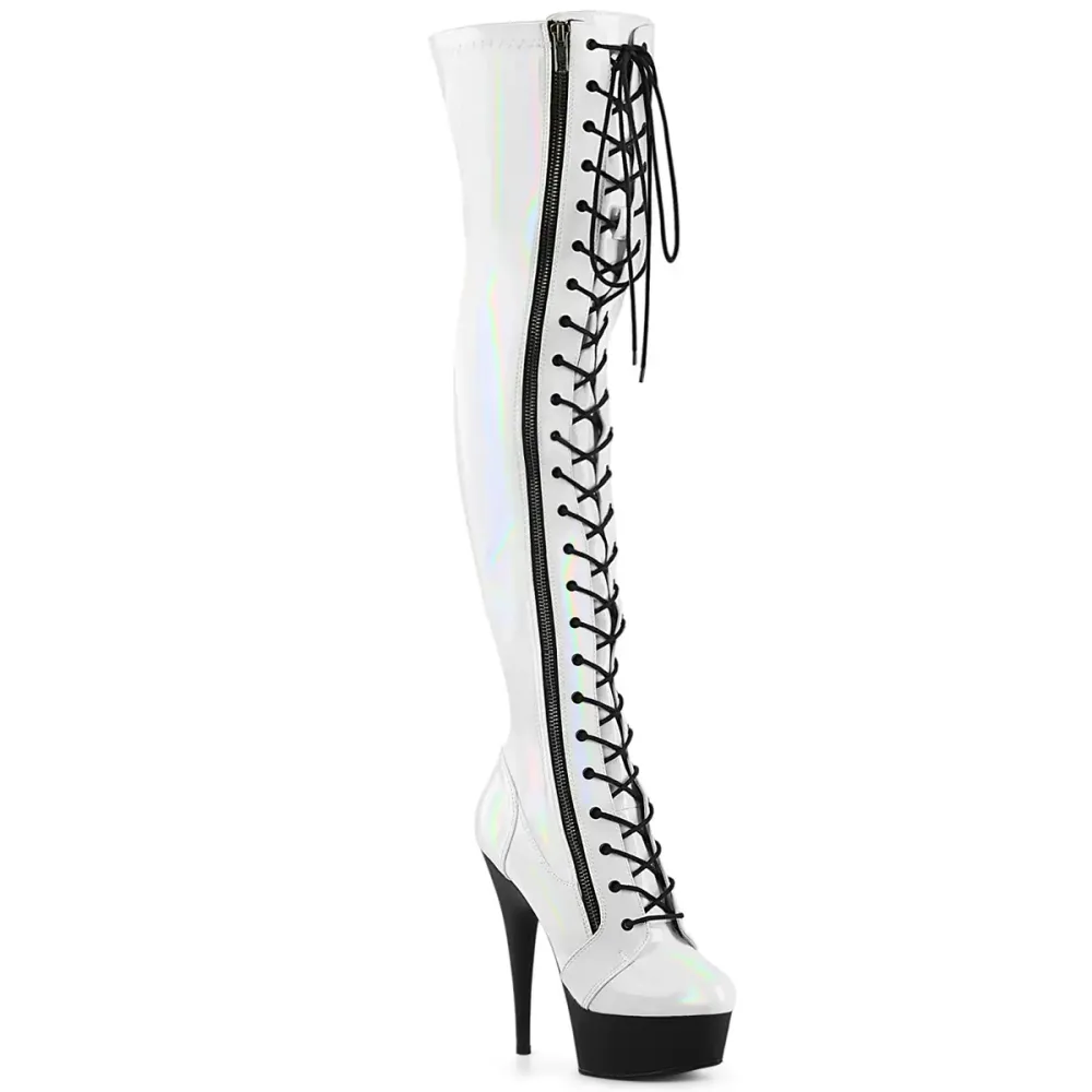 Cuissardes Hologramme Blanche