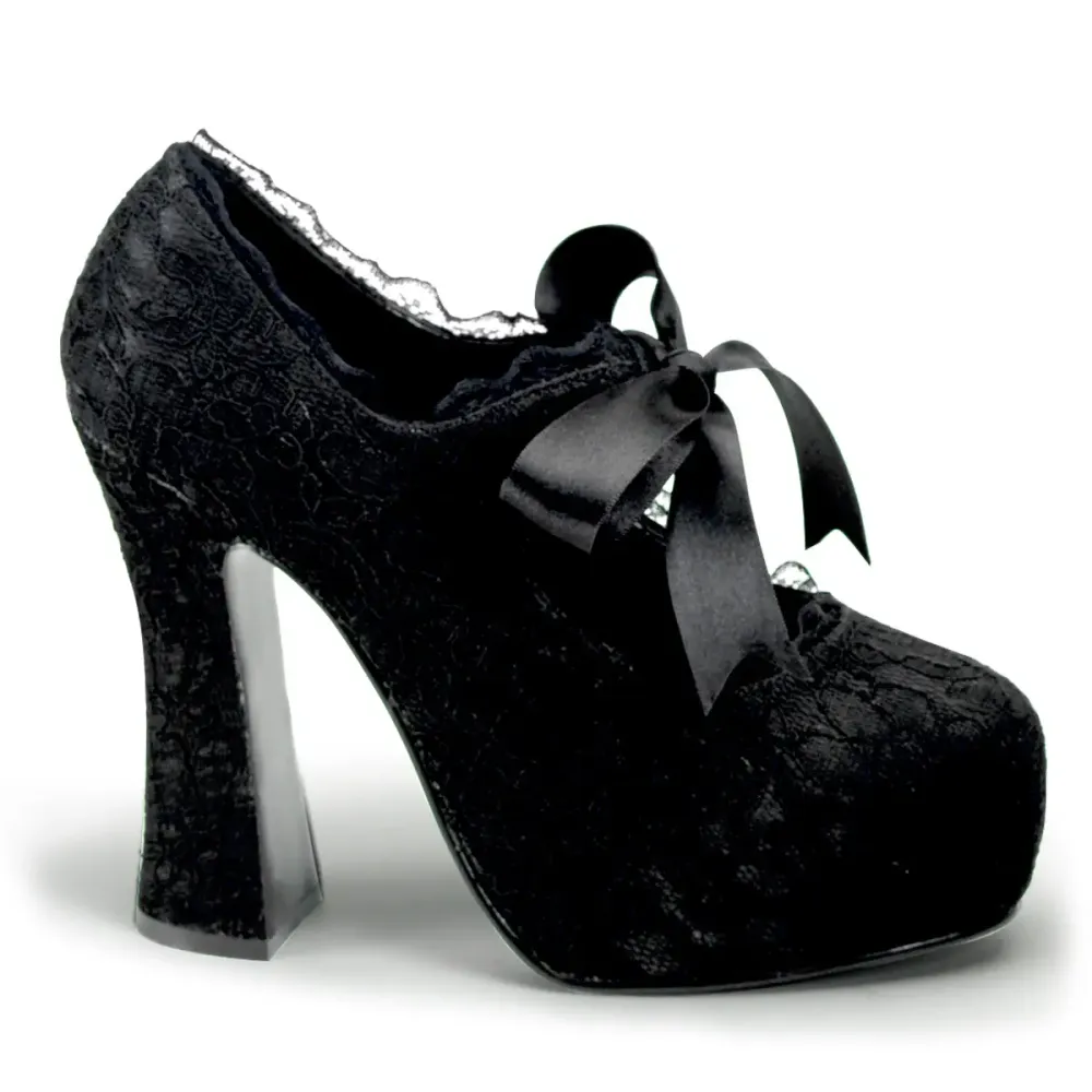 Escarpins Steampunk Dentelle Noir