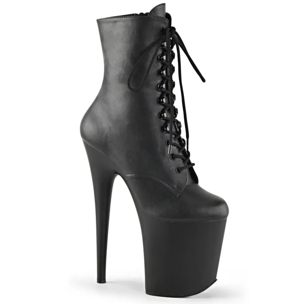 Bottines Plateforme Noir Mat