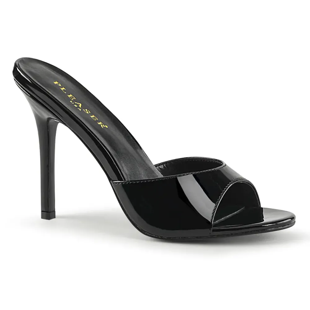 Classique 01 pleaser Sandale Noir Vernis