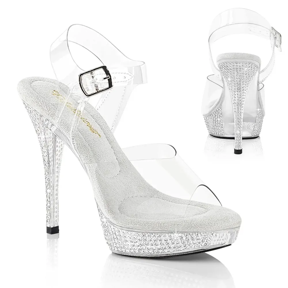 Sandale strass Transparentes Fabulicious ATHENA-508